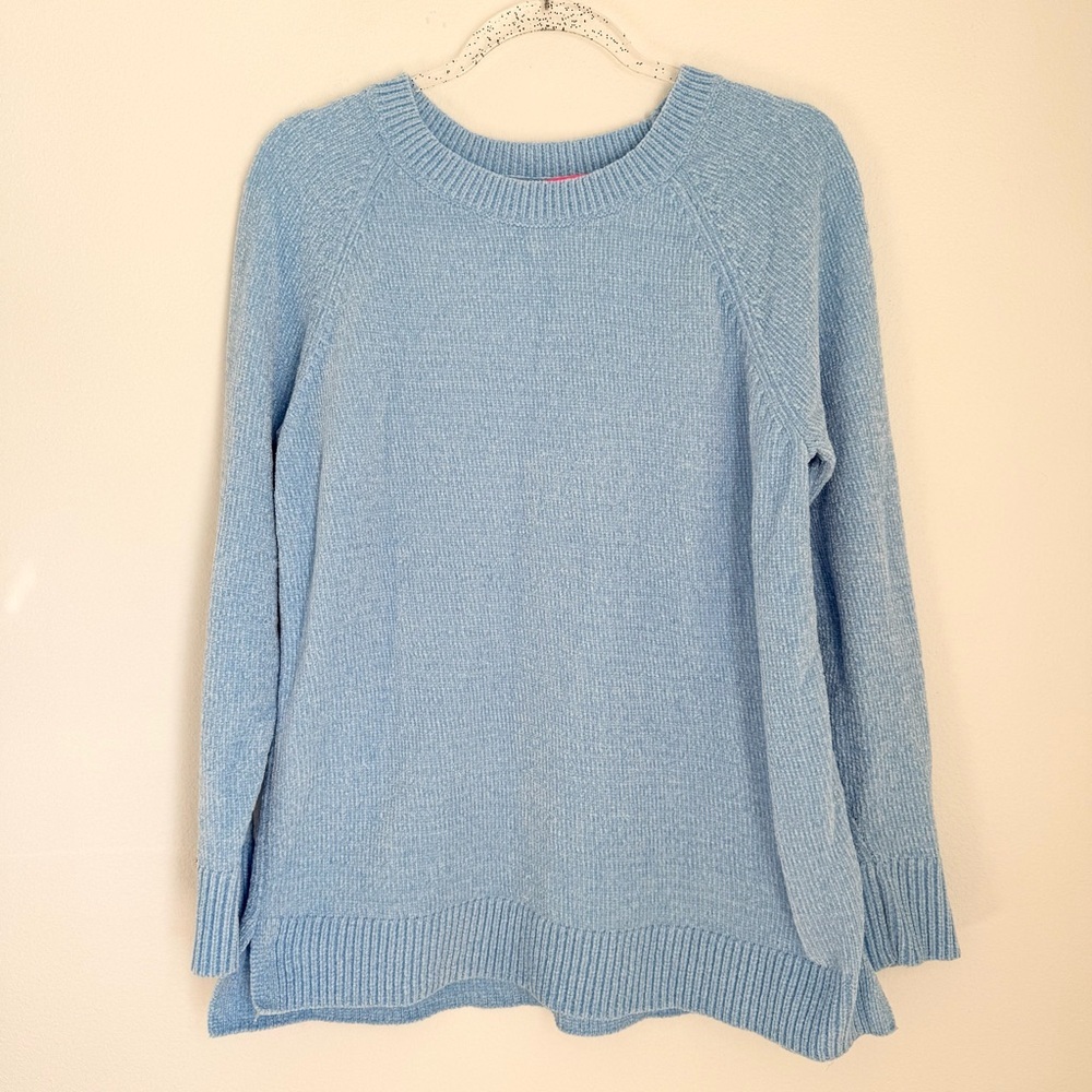 Lilly Pulitzer Blue Crewneck Long Sleeve Soft Sweater Size L